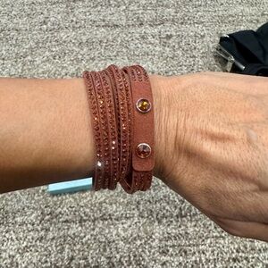 New Touchstone Crystal Elegant Wrap Bracelet